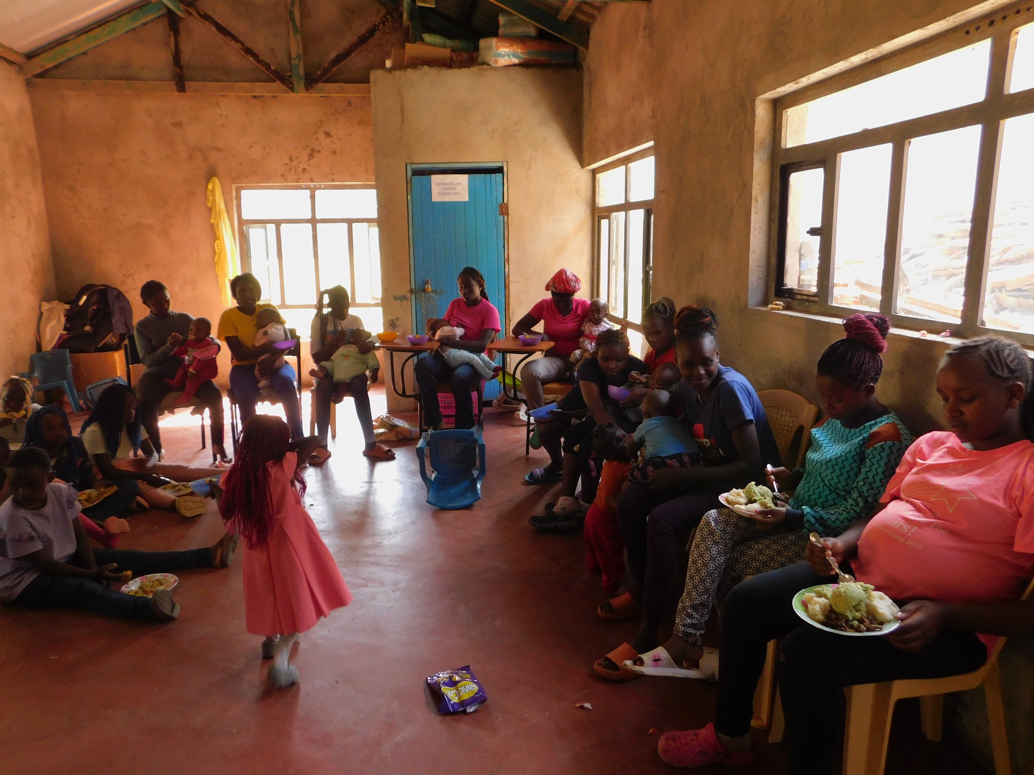 Shared mealtime at the home